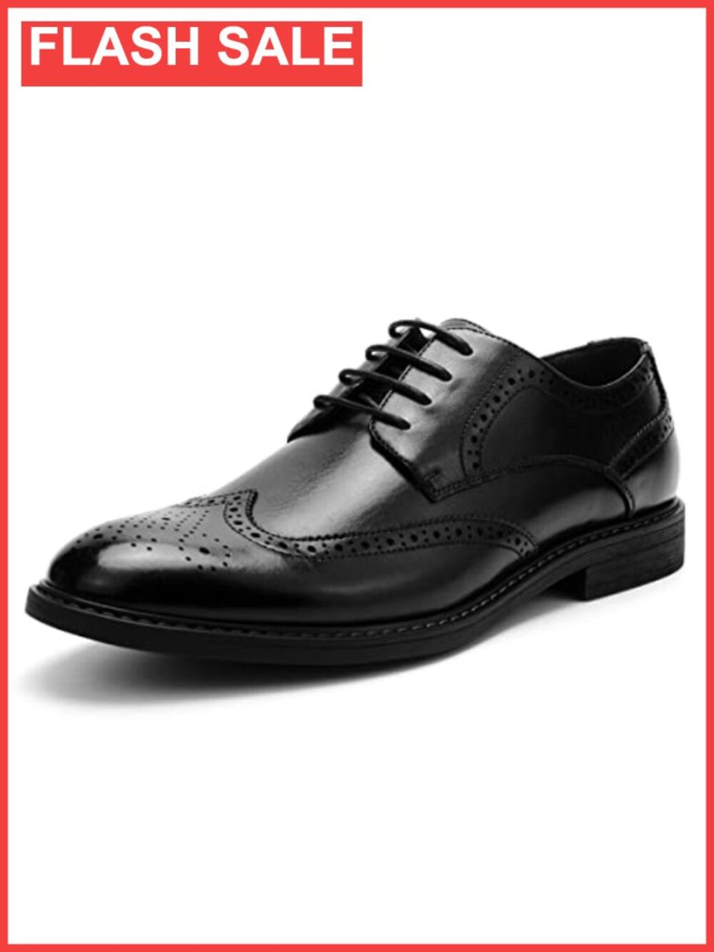 Men's Wingtip Oxford Dress Shoes Leather Lace-Up Business Formal
